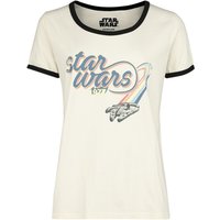 Star Wars - Disney T-Shirt - Millenium Falcon Nostalgia - S bis XXL - für Damen - Größe L - natur  - EMP exklusives Merchandise! von Star Wars