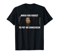 Star Wars Emperor Palpatine When You Forget Sunscreen Meme T-Shirt von Star Wars