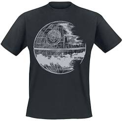 Star Wars Episode 4 - Eine Neue Hoffnung - Death Star Männer T-Shirt schwarz S von Star Wars