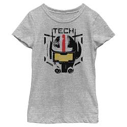 Star Wars Girl's Girl´s Short Sleeve Classic Fit T-Shirt, Heather Grey, S von Star Wars