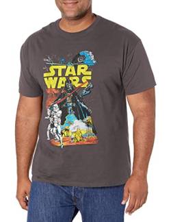 Star Wars Herren Rebel Classic Graphic T-shirt Hemd, Anthrazit, XL EU von Star Wars