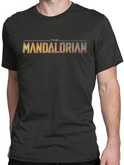 Star Wars Herren T-Shirt The Mandalorian Grau Large von Star Wars