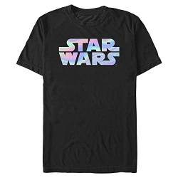 Star Wars Herren holografisch T-Shirt, schwarz, 5XL Groß Tall von Star Wars