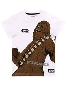 Star Wars Jungen Chewbacca T-Shirt Weiß 110 von Star Wars