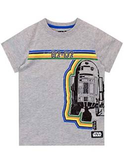 Star Wars Jungen R2-D2 T-Shirt Grau 104 von Star Wars