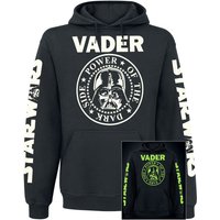 Star Wars Kapuzenpullover - Darth Vader - Let's Go - Glow In The Dark - S bis XXL - für Männer - Größe L - schwarz  - EMP exklusives Merchandise! von Star Wars