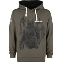 Star Wars Kapuzenpullover - The Mandalorian - Bounty Hunter - S bis XXL - für Männer - Größe L - khaki  - EMP exklusives Merchandise! von Star Wars