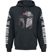 Star Wars Kapuzenpullover - The Mandalorian - Dark Warrior - S - für Männer - Größe S - schwarz  - Lizenzierter Fanartikel von Star Wars