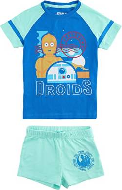 Star Wars Kids - R2-D2 Unisex Kinder-Pyjama blau 134/140 von Star Wars