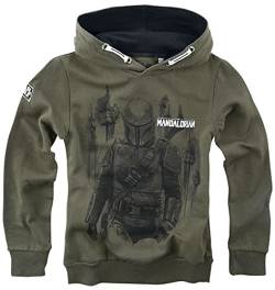 Star Wars Kids - The Mandalorian - Bounty Hunter Unisex Kapuzenpullover Khaki 128 von Star Wars