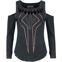 Star Wars Langarmshirt - Ahsoka - S bis XXL - für Damen - Größe XL - dunkelgrau  - EMP exklusives Merchandise! von Star Wars