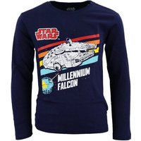 Star Wars Langarmshirt Star Wars Millennium Falcon Kinder Jugend langarm Shirt Gr. 134 bis 164, 100% Baumwolle von Star Wars