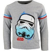 Star Wars Langarmshirt Storm Trooper Kinder Jungen Langarm T-Shirt Gr. 110 bis 140 von Star Wars