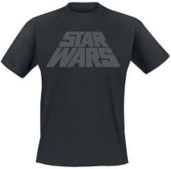 Star Wars Logo Männer T-Shirt schwarz L 100% Baumwolle Fan-Merch, Filme, Nachhaltigkeit, TV-Serien von Star Wars