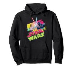 Star Wars Luke Skywalker vs Darth Vader Duel Retro 1980 Vibe Pullover Hoodie von Star Wars