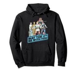 Star Wars May The Fourth Group Shot Retro Poster Pullover Hoodie von Star Wars