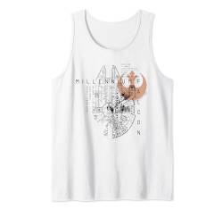 Star Wars Millennium Falcon Schematic Tank Top von Star Wars