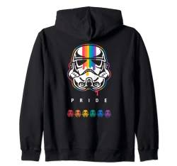 Star Wars Pride Stormtrooper Helmet Rainbow Paint Drip Kapuzenjacke von Star Wars