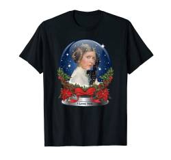 Star Wars Princess Leia I Love You Snow Globe Holiday T-Shirt von Star Wars