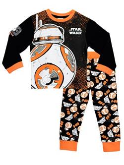 Star Wars Schlafanzug | BB8 Schlafanzug Jungen | Langarm Schlafanzüge für Kinder | Baumwolle Pyjama Junge Mehrfarbig 140 von Star Wars