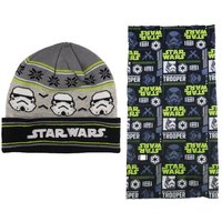 Star Wars Schlupfmütze Storm Trooper Winter Set Mütze plus Snood Gr. 54 oder 56 von Star Wars