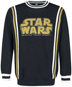 Star Wars Schriftzug Männer Strickpullover Multicolor XXL von Star Wars