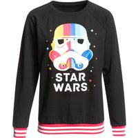 Star Wars Stormtrooper Stripes Damen Sweatshirt schwarz von Star Wars