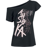 Star Wars T-Shirt - Ahsoka - Strong - L bis XXL - für Damen - Größe XXL - schwarz  - Lizenzierter Fanartikel von Star Wars