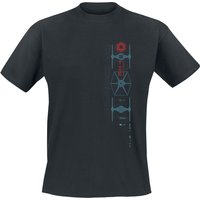 Star Wars T-Shirt - Andor - Tie Fighter - S bis 5XL - für Männer - Größe S - schwarz  - Lizenzierter Fanartikel von Star Wars