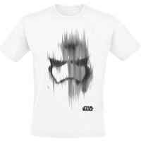 Star Wars T-Shirt - Episode 7 - Das Erwachen der Macht - Blurred Lines Trooper - S bis XL - für Männer - Größe L - weiß  - Lizenzierter Fanartikel von Star Wars