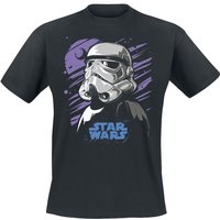 Star Wars T-Shirt - Galaxy Stormtrooper - XXL bis 5XL - für Männer - Größe 4XL - schwarz  - Lizenzierter Fanartikel von Star Wars