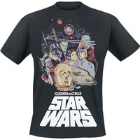 Star Wars T-Shirt - Guerra Di Stelle Poster - S bis 4XL - für Männer - Größe XL - schwarz  - Lizenzierter Fanartikel von Star Wars