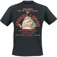 Star Wars T-Shirt - Jabba's Loans - S bis XXL - für Männer - Größe S - schwarz  - Lizenzierter Fanartikel von Star Wars