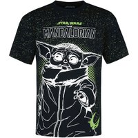 Star Wars T-Shirt - The Mandalorian - Grogu - S bis L - für Männer - Größe M - multicolor  - Lizenzierter Fanartikel von Star Wars