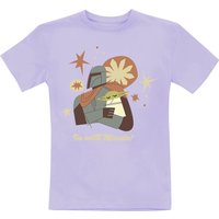 Star Wars T-Shirt für Kinder - Kids - The Mandalorian - Season 3 - I'm With Mando! - für Mädchen & Jungen - lila  - EMP exklusives Merchandise! von Star Wars