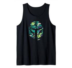 Star Wars The Mandalorian Mando Tropical Print Helmet Tank Top von Star Wars