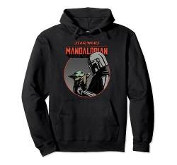 Star Wars The Mandalorian Mando und Grogu Retro Pullover Hoodie von Star Wars