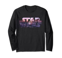 Star Wars The Mandalorian Razor Crest Floating Pod Logo Langarmshirt von Star Wars