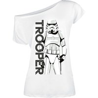 Star Wars Trooper Damen Loose-Shirt weiss von Star Wars