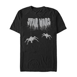 Star Wars Unisex Spooky Organic Short Sleeve T-Shirt, Black, S von Star Wars