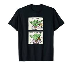 Star Wars Yoda Do or Donut There is No Try Funny T-Shirt von Star Wars