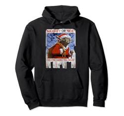 Star Wars Yoda Naughty Or Nice Flyer Weihnachten Pullover Hoodie von Star Wars