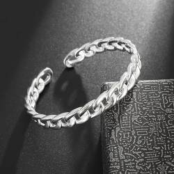 Retro Tibetan Elephant Carved Bracelet Men's Chinese Style Silver Plated Cuff Bracelet Women's Daily Party Lucky Jewelry Gift von Star.W