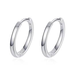 StarGems® Minimalist Minimalist 925 Silver Platinum Plated Cuff Dangle Earrings EX106 von StarGems