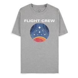 Starfield Flight Crew Männer T-Shirt grau XL 88% Baumwolle, 12% Polyester Bethesda, Fan-Merch, Gaming von Starfield