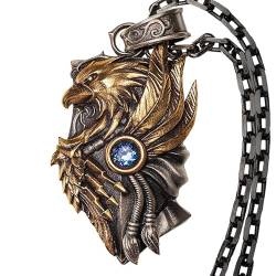 Starforged Thron Watcher's Shield Warhammer 40K Adeptus Custodes Golden Legion Herren Halskette, Gold, Kein Edelstein von Starforged
