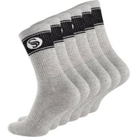 Stark Soul® Sportsocken Crew Socken im RETRO-Design (6 Paar) mit gepolsterter Sohle 6er-Pack, extra breiter Rippbund, Größenanagabe, flache Zehennaht von Stark Soul