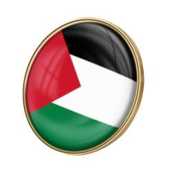 Starnearby Palästina Flagge Pin, Metal Palestine flag Badge, Free Palästina Flagge Brosche Pin, Palästinensische Nationalflagge Revers Pin Badge für Sportveranstaltungen Paraden Partys (C 25MM) von Starnearby