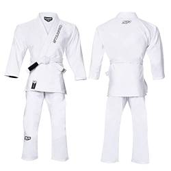 Starpro Evolve BJJ Gi 350 Gramm - Power Baumwollmischung - Weiß und Schwarz - Preshrunk Professional Martial Arts Kimono für Training und Wettkampf - Männer & Frauen von Starpro