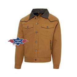 Canvasjacke Westernjacke Outdoorjacke Reitjacke Andrew Größe L von Stars & Stripes